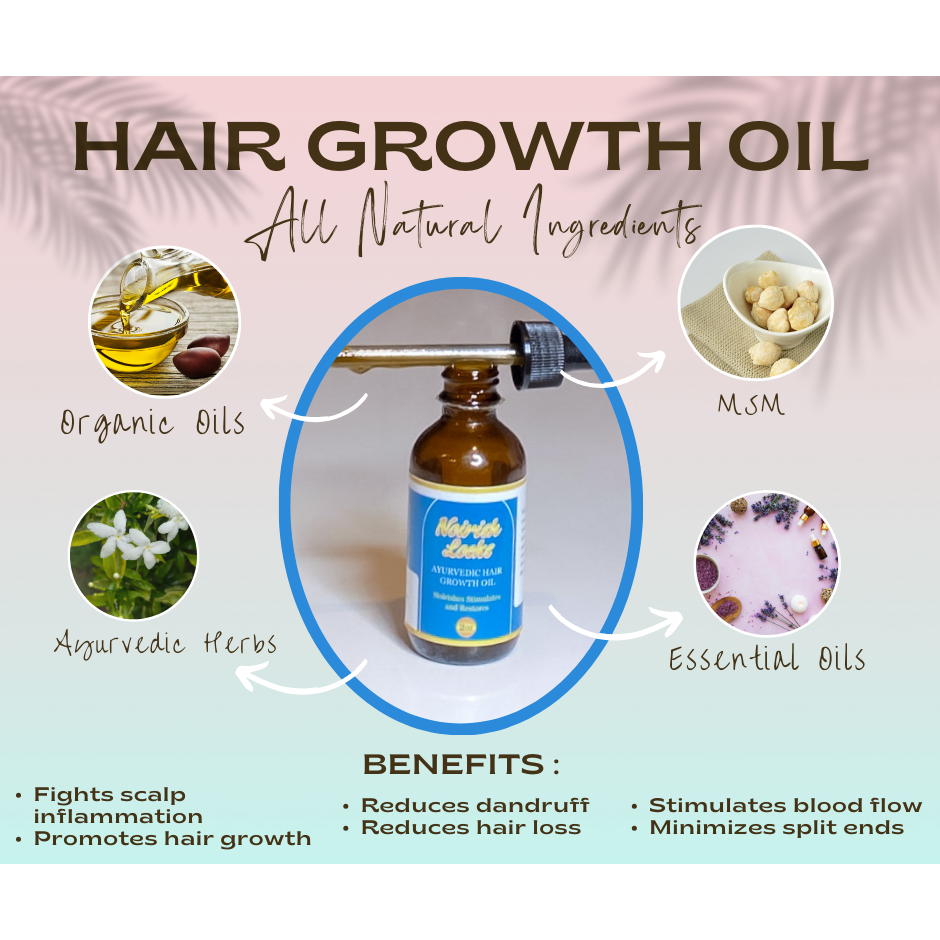 HAIR GROWTH OIL - NOURISH LOCKS